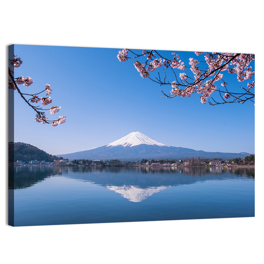 Mount Fuji Reflection, Fujikawaguchiko Wall Art