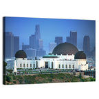 Griffith Observatory with City Skyline Wall Art
