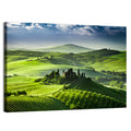 Sunrise Over San Quirico D Orcia Valley Wall Art