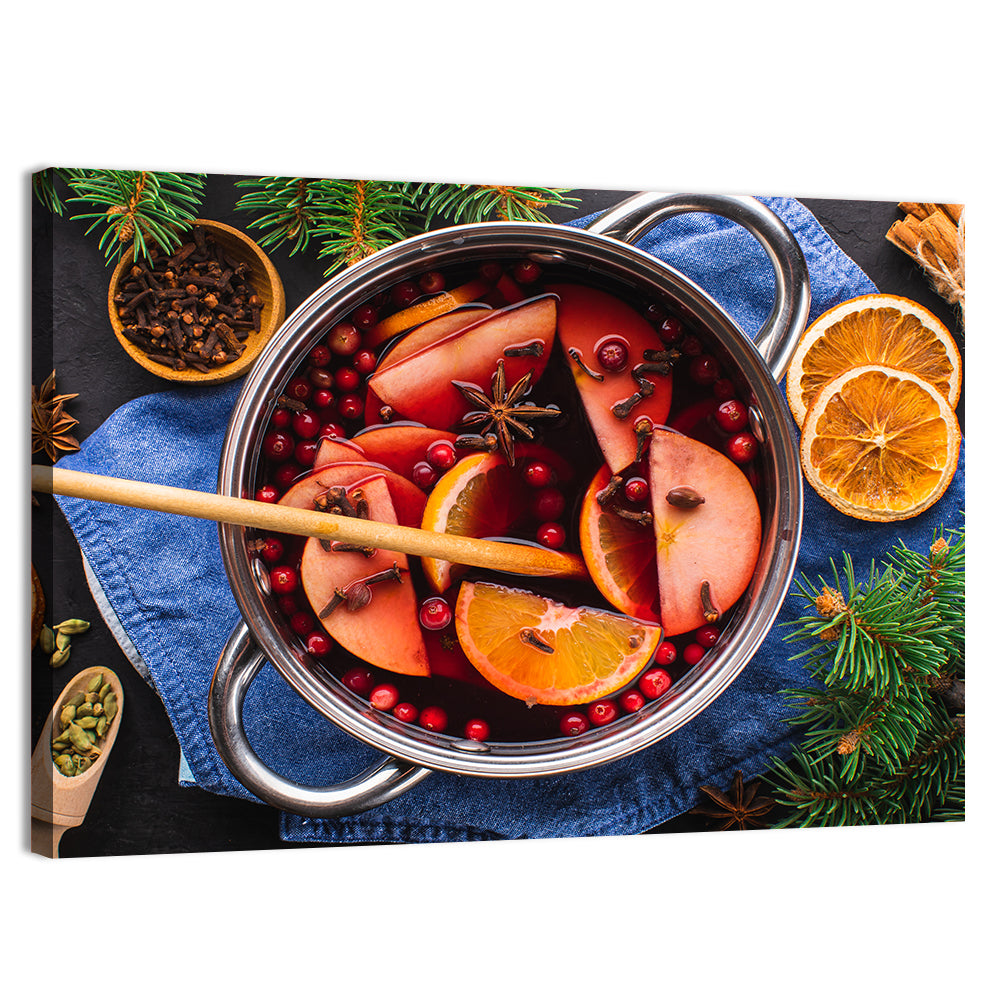 Mulled Wine and Spice Still Life Wall Art