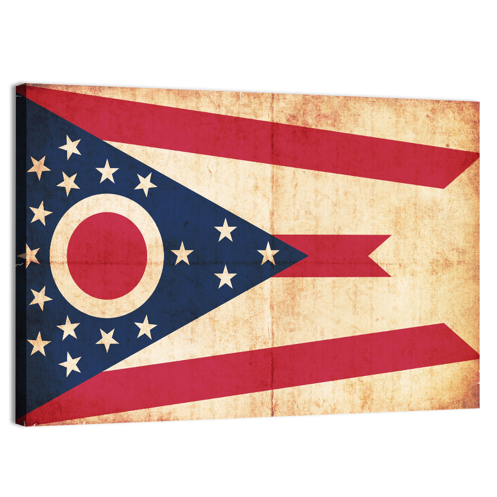 Ohio State Swallowtail Flag Wall Art