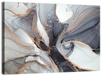 Marbled Ink with Gold Veining Wall Art