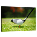 Golf Ball with Driver on Tee Wall Art