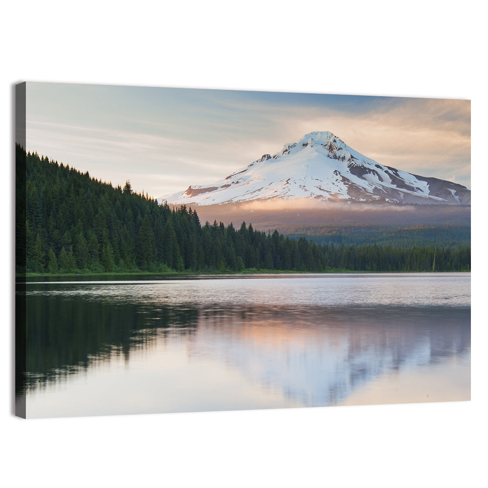 Mount Hood Over Trillium Lake Wall Art