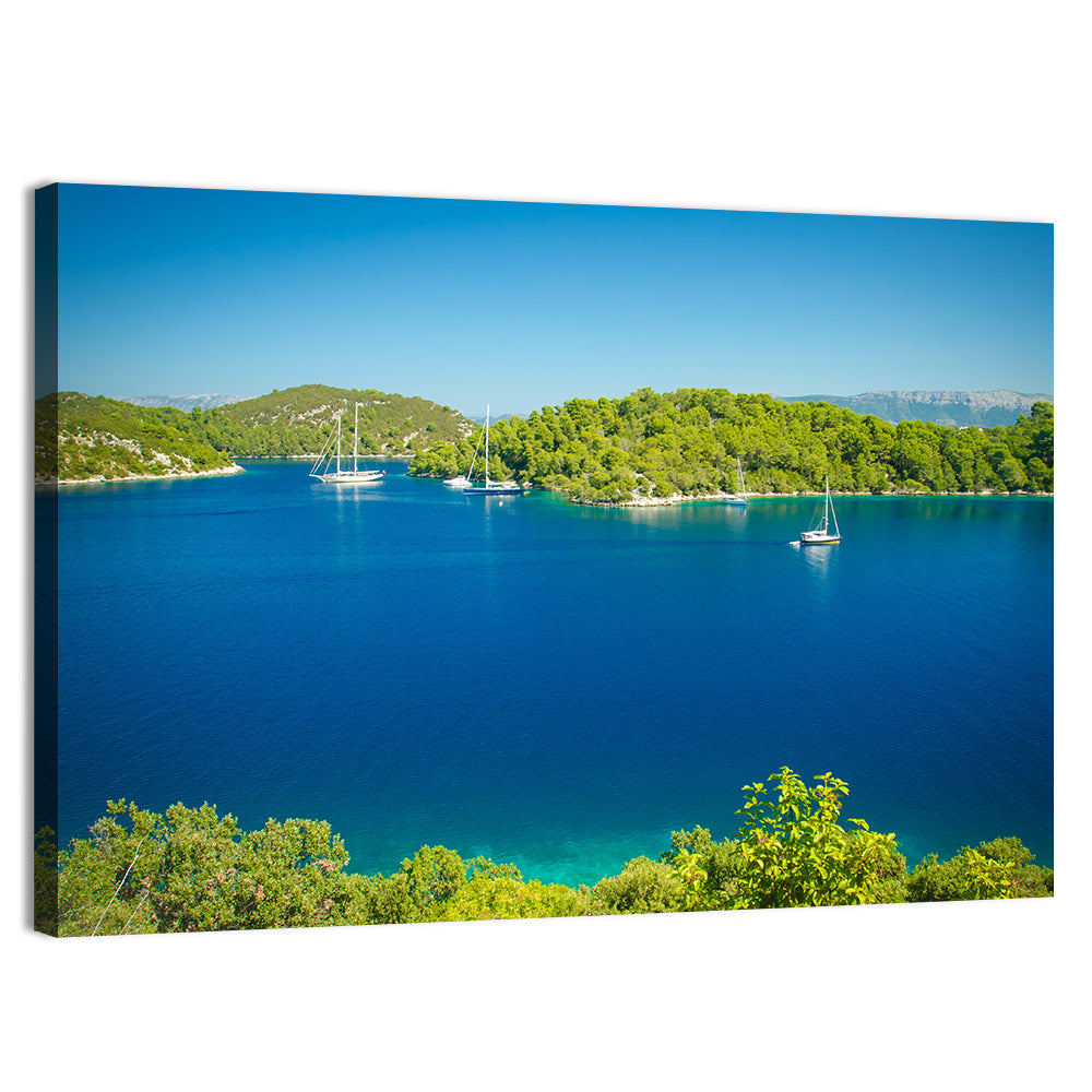 Mljet Coastline Croatia Wall Art, canvas print, landscape