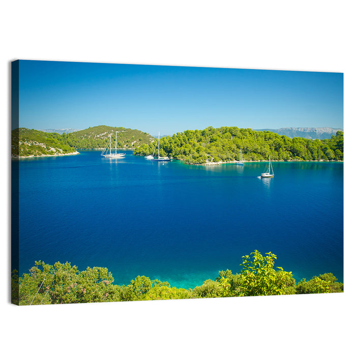 Mljet Coastline Croatia Wall Art as a canvas print
