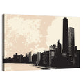 Chicago Skyline Silhouette Wall Art