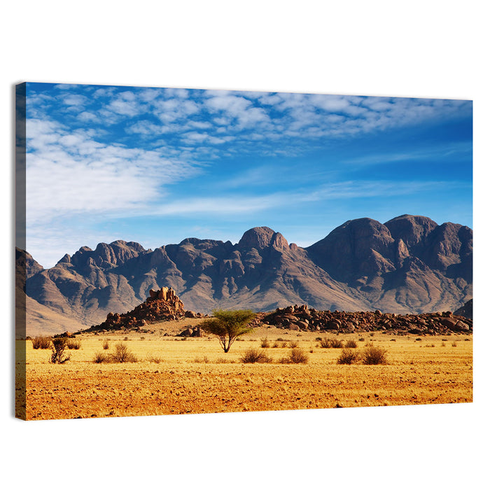 Namib Desert Rocks Wall Art as a canvas print