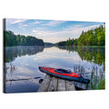 Red Kayak at Lake Kabetogama Wall Art