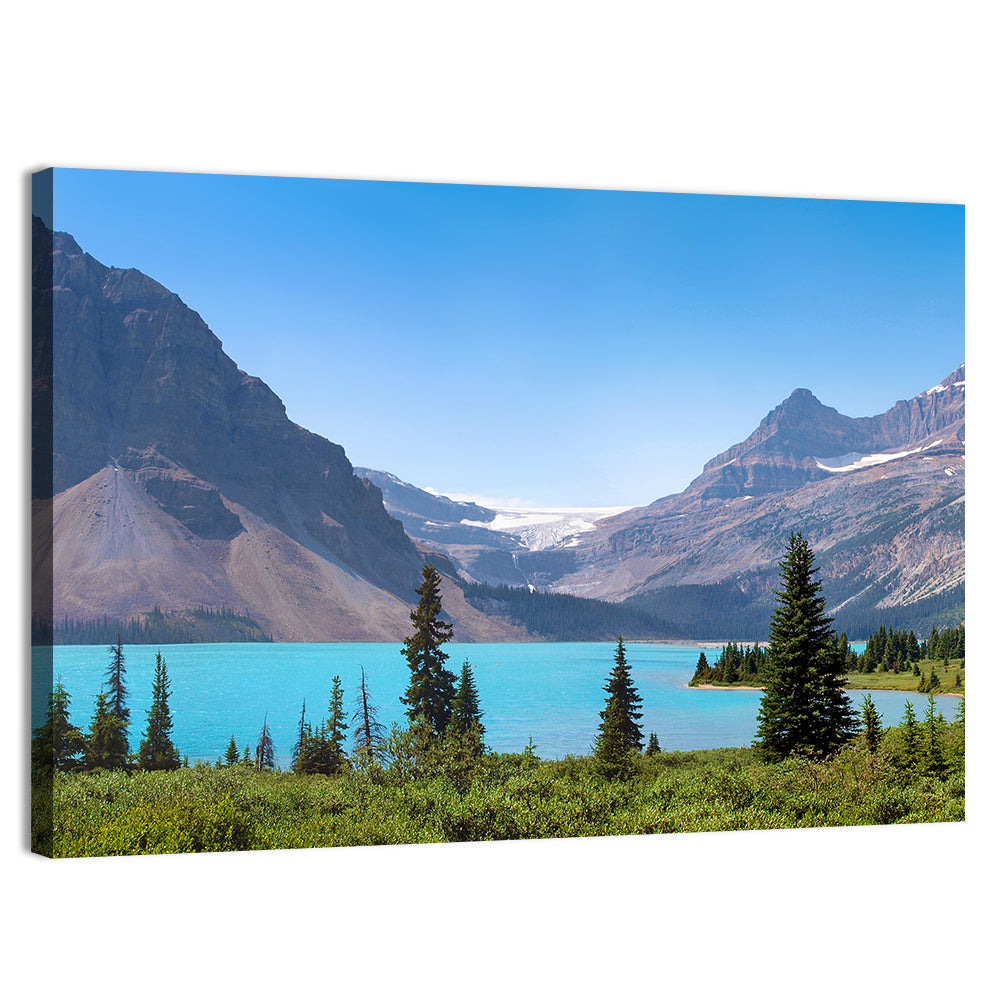 Bow Lake Turquoise Waters Wall Art