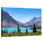 Bow Lake Turquoise Waters Wall Art