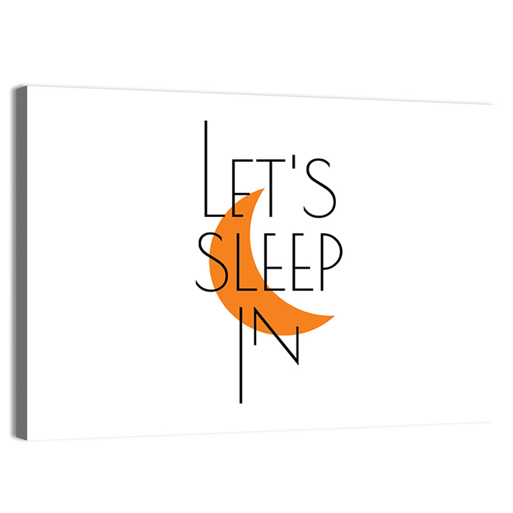 Let’s Step in Crescent Moon Quote Wall Art