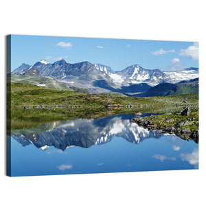 Mountain Lake In Jotunheimen National Park Wall Art