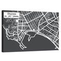 Durres City Map Wall Art