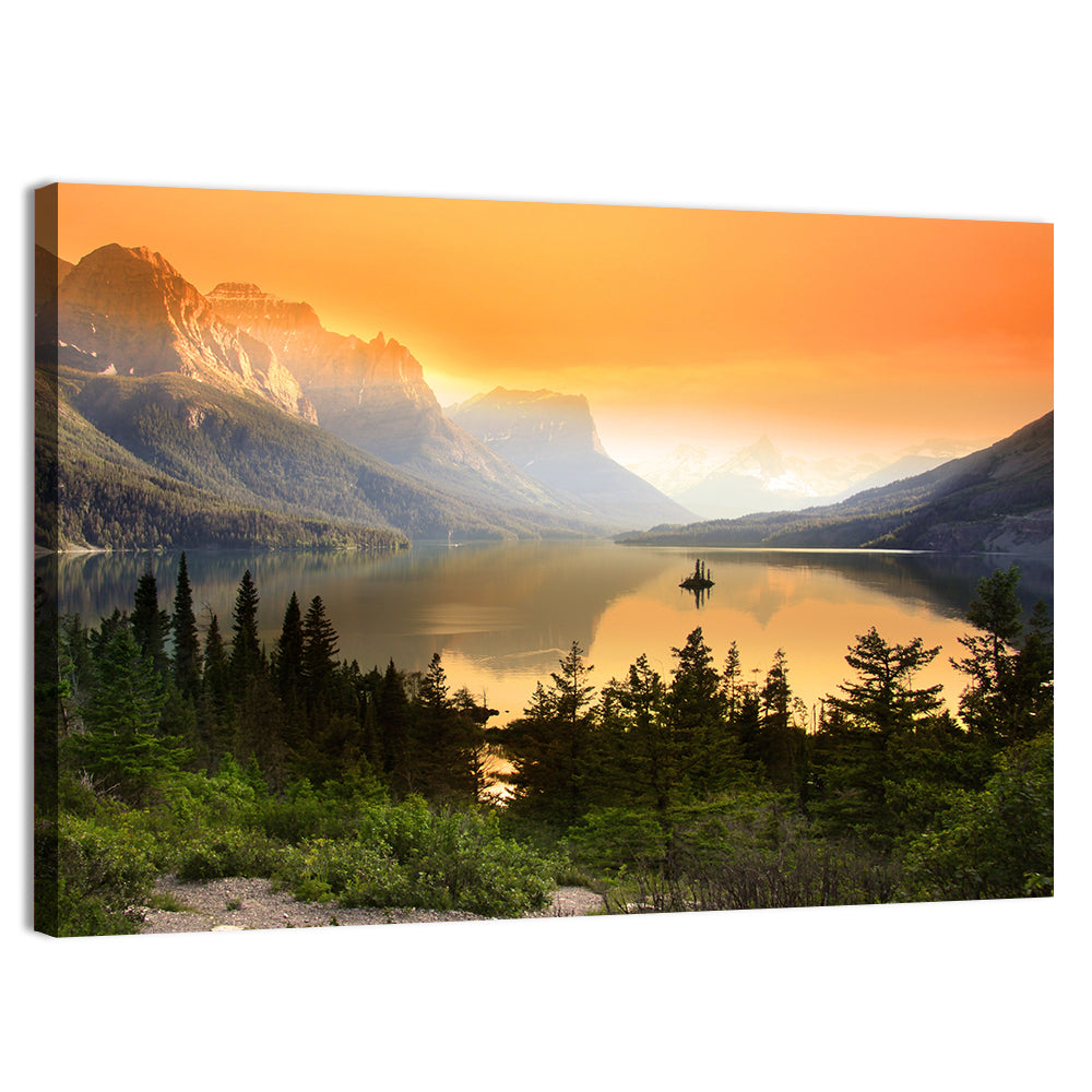 Saint Mary Lake, Wild Goose Island Wall Art
