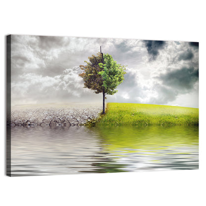 Tree & River Artwork Wall Art
