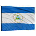 Nicaraguan Flag with Emblem Wall Art