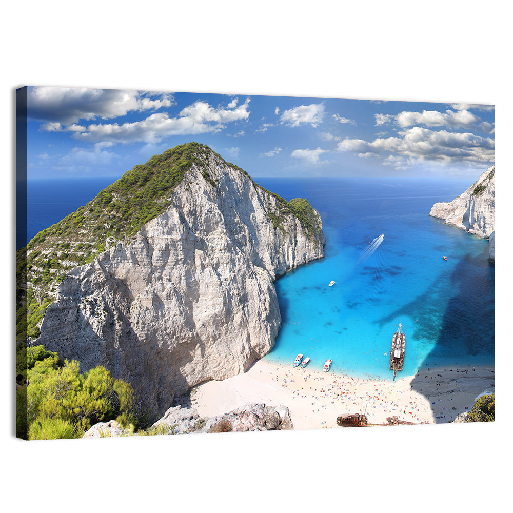 Navagio Beach In Zakynthos Island Wall Art