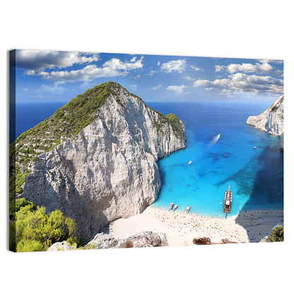 Navagio Beach In Zakynthos Island Wall Art