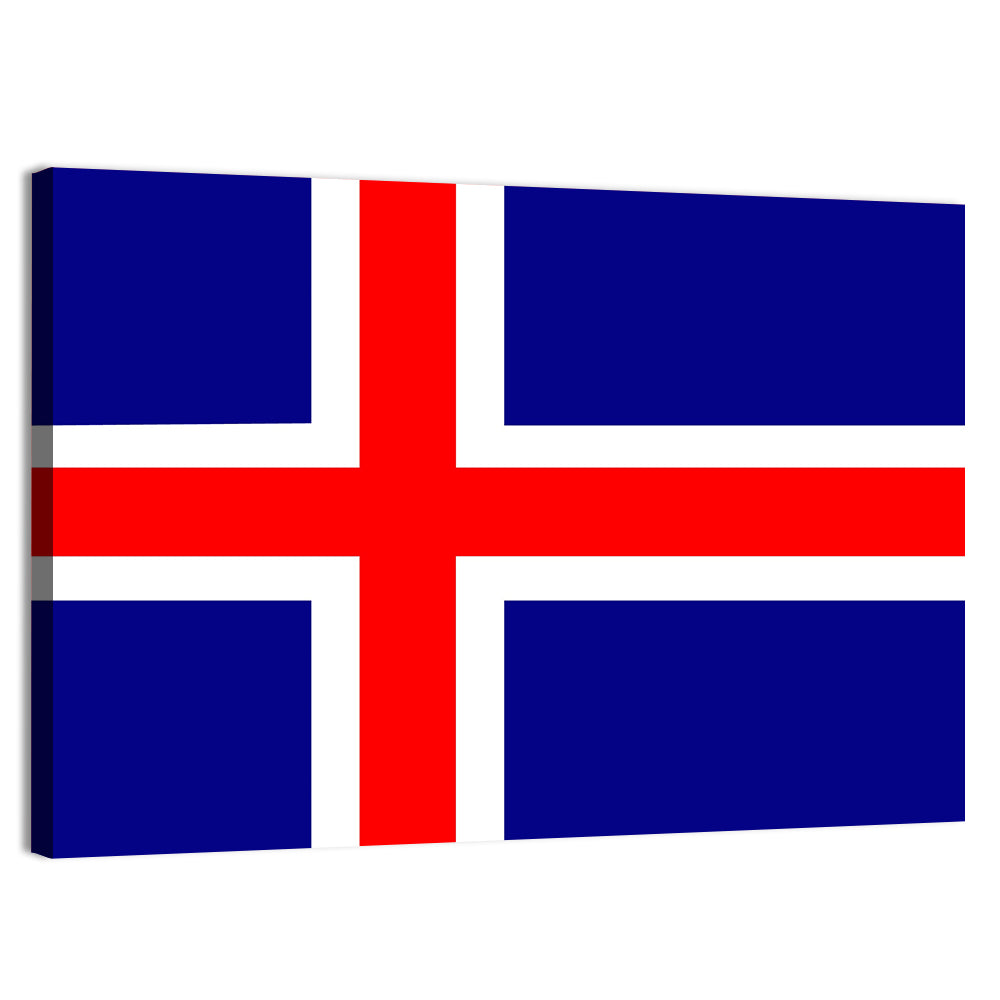 Icelandic Flag, Nordic Cross Wall Art