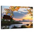 Chinese Lakeside at Dusk Wall Art