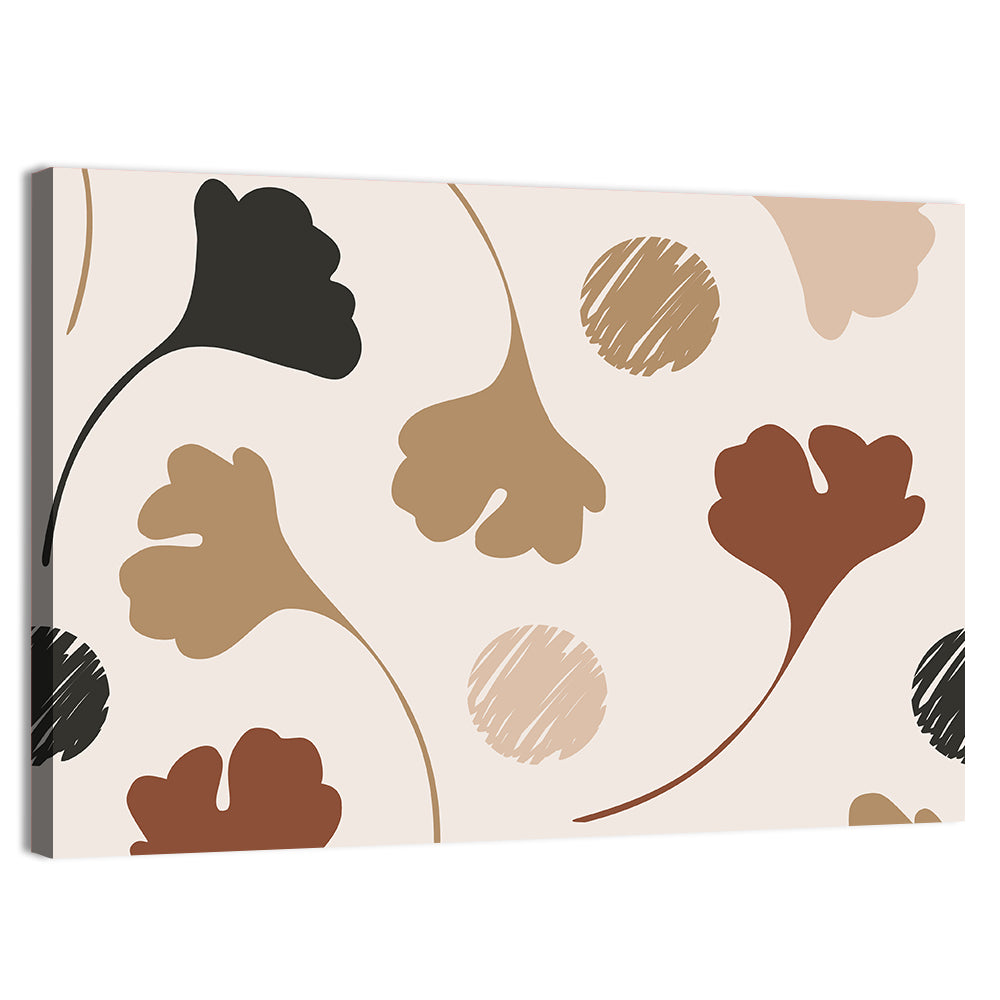 Autumn Ginkgo Pattern Wall Art