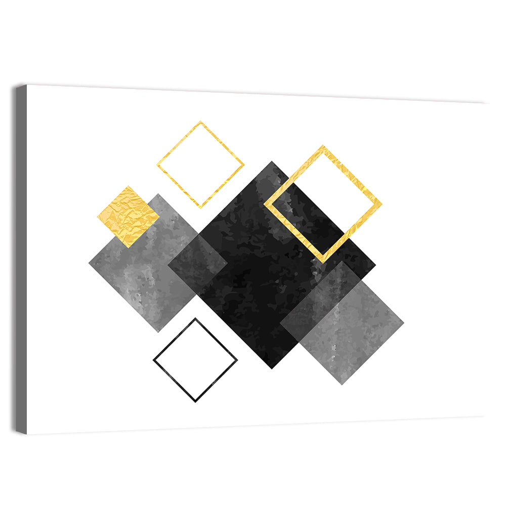 Layered Squares Composition Wall Art