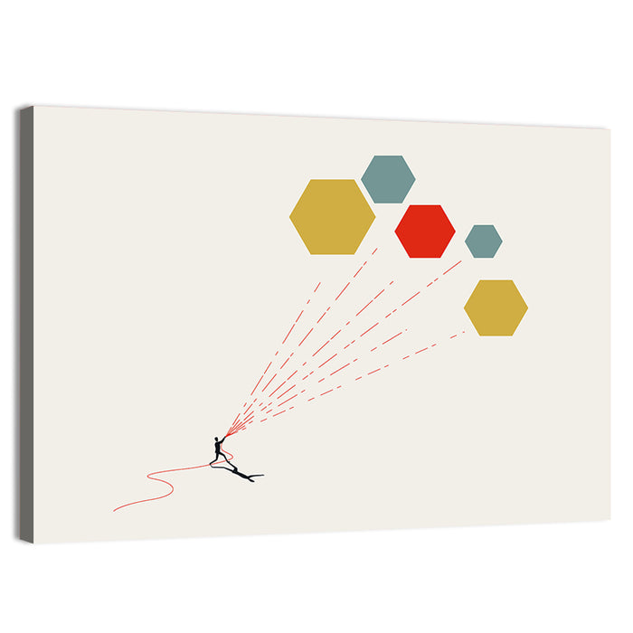 Big Data Analysis Concept Wall Art as a canvas print