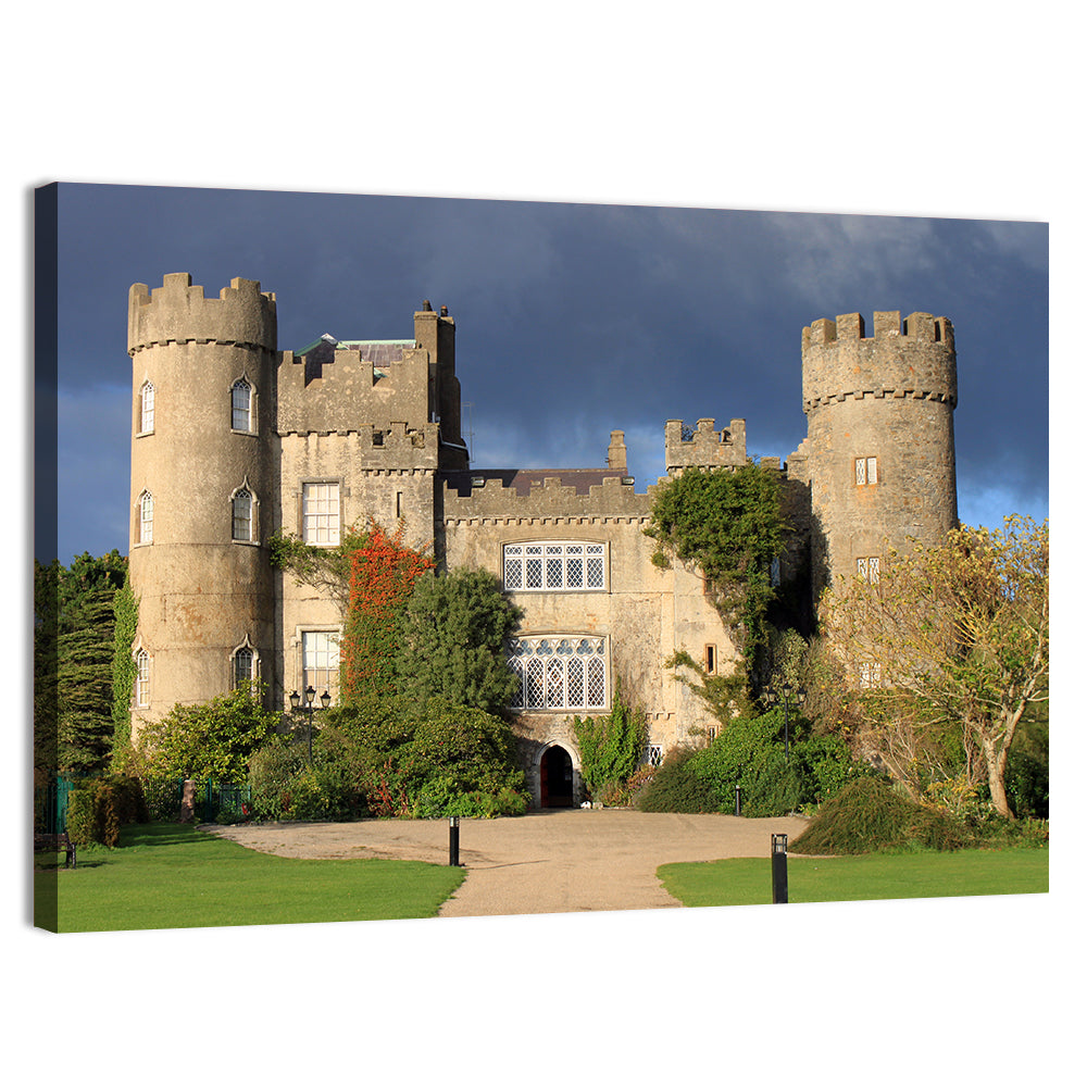 Historic Malahide Castle Wall Art, canvas print, landscape