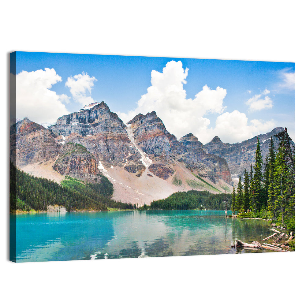 Moraine Lake Reflections Wall Art, canvas print, landscape