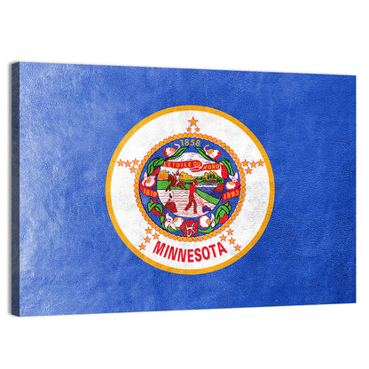 Flag Of Minnesota State Wall Art