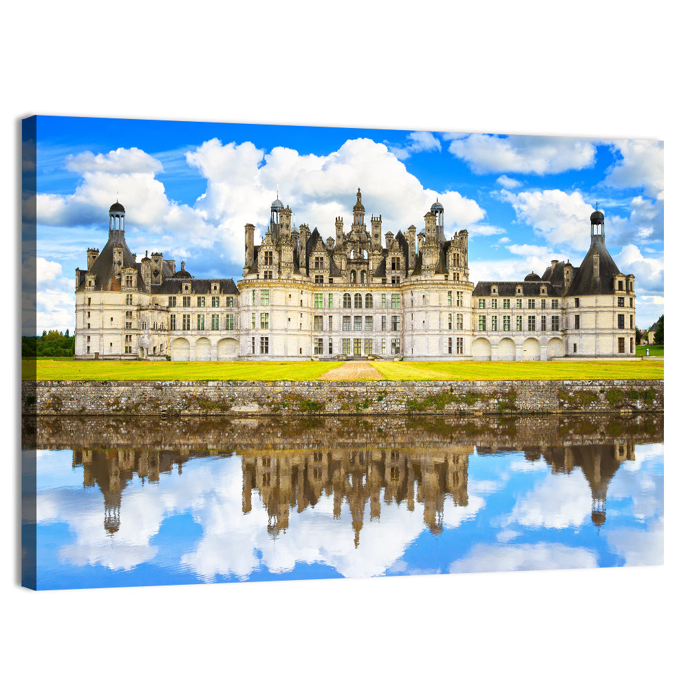 Château De Chambord Reflection Wall Art