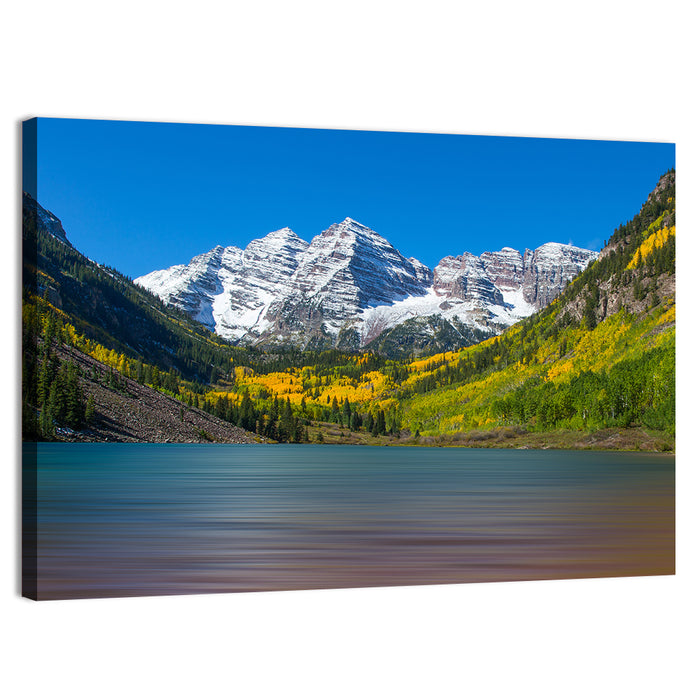 Autumn at Maroon Bells Wall Art as a canvas print