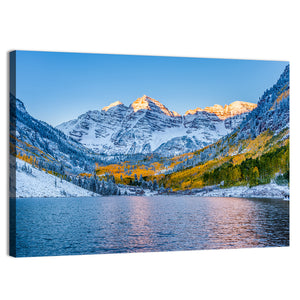 Maroon Bells At Sunrise Wall Art