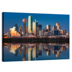 Dallas Skyline at Sunset Wall Art