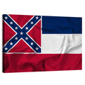 Mississippi State Flag Waving Wall Art