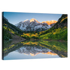 Maroon Bells Sunrise Reflection Wall Art