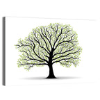 Deciduous Tree Silhouette Wall Art
