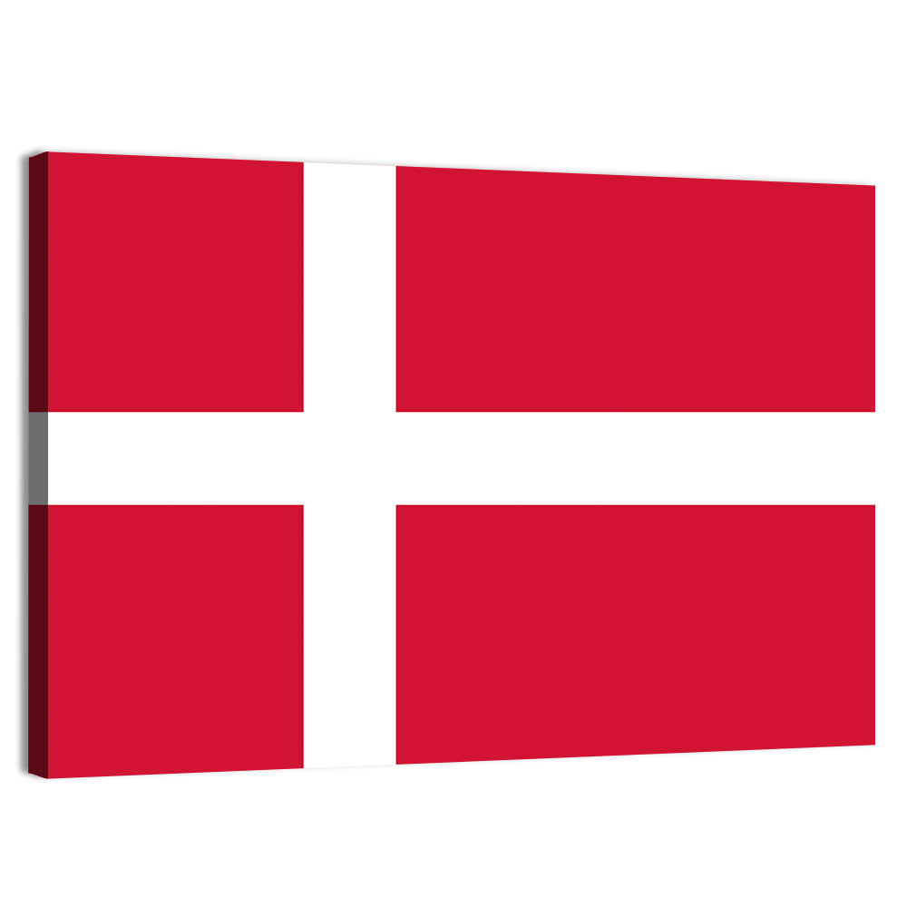 Danish Flag Nordic Cross Wall Art