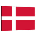 Danish Flag Nordic Cross Wall Art