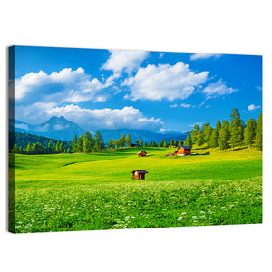 Valley In Alpine Mountains Austria Wall Art