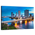 Chao Phraya River at Night, Bangkok Wall Art