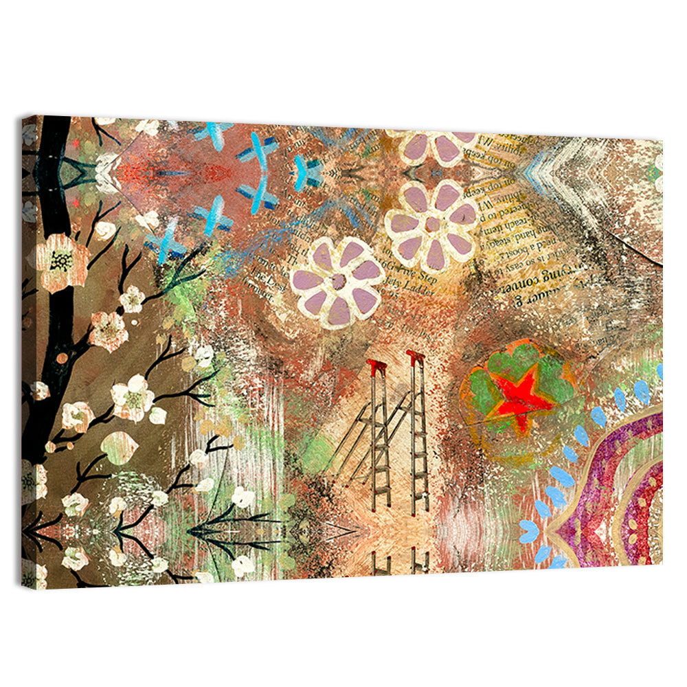 Vintage Scrapbook Collage Wall Art