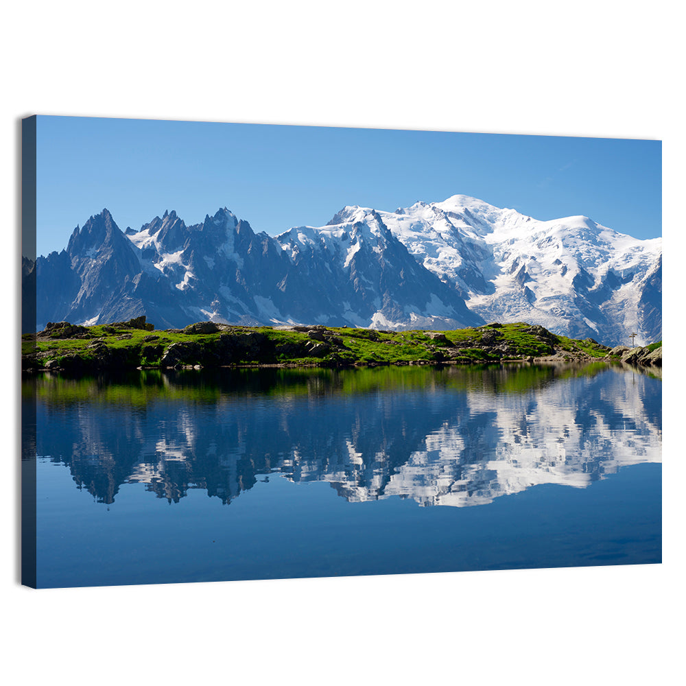 Mont Blanc Reflected in Cheserys Lake Wall Art