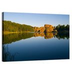 Sylvan Lake Golden Hour Reflection Wall Art