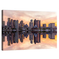 Boston Harbor Skyline at Dusk Wall Art