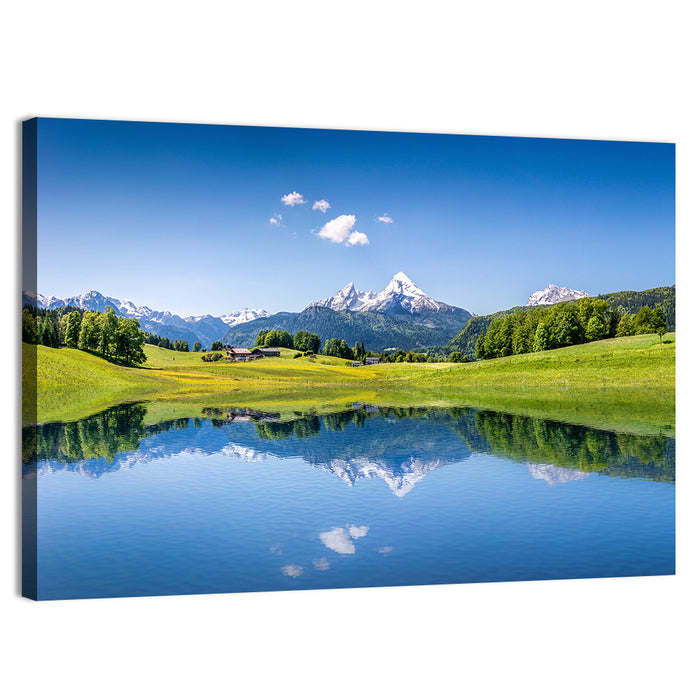 Watzmann Reflection, Berchtesgaden Wall Art as a canvas print