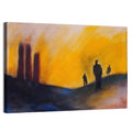 Surreal Hilly Silhouettes Wall Art