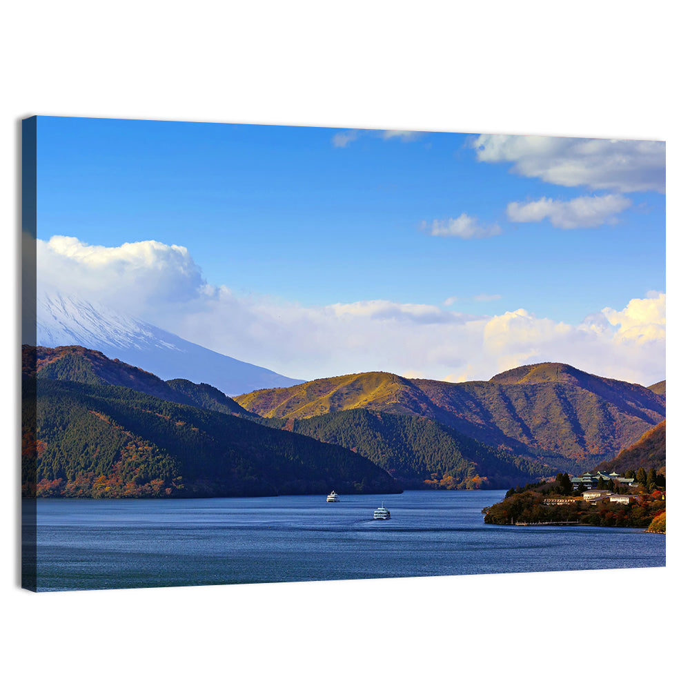 Lake Ashi with Mount Fuji Wall Art