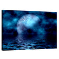 Blue Moon Reflection Wall Art